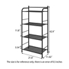 3/4/5 Tier Bathroom Storage Open Shelf Unit Free-Standing Metal Corner Rack