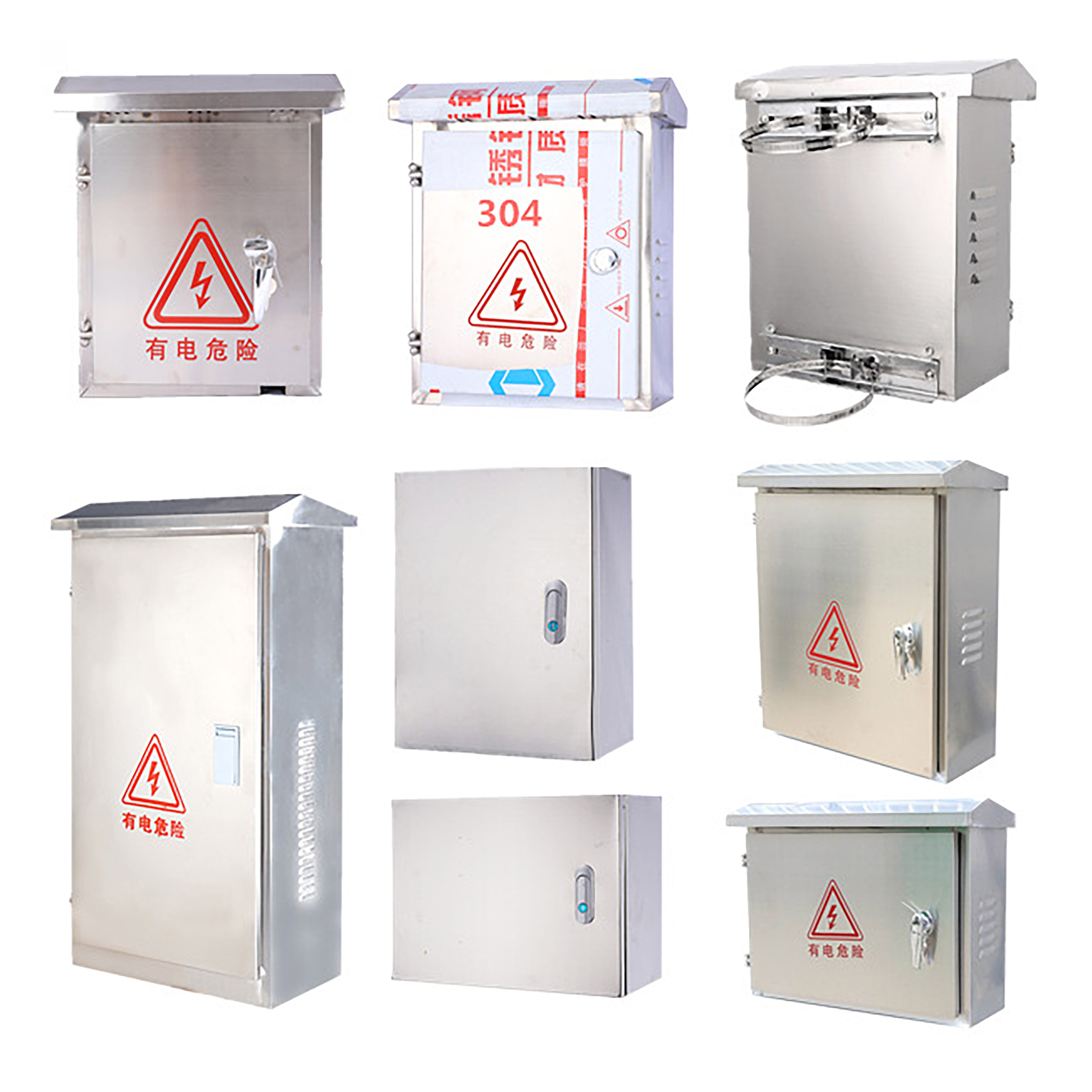 Outdoor Stainless Steel Electrical Cabinet Waterproof Dustproof