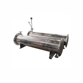 Screwed Titanium Tube Shell And Tube Heat Exchanger for Swimming Pool Heat Pump Aquarium Chiller Evaporator