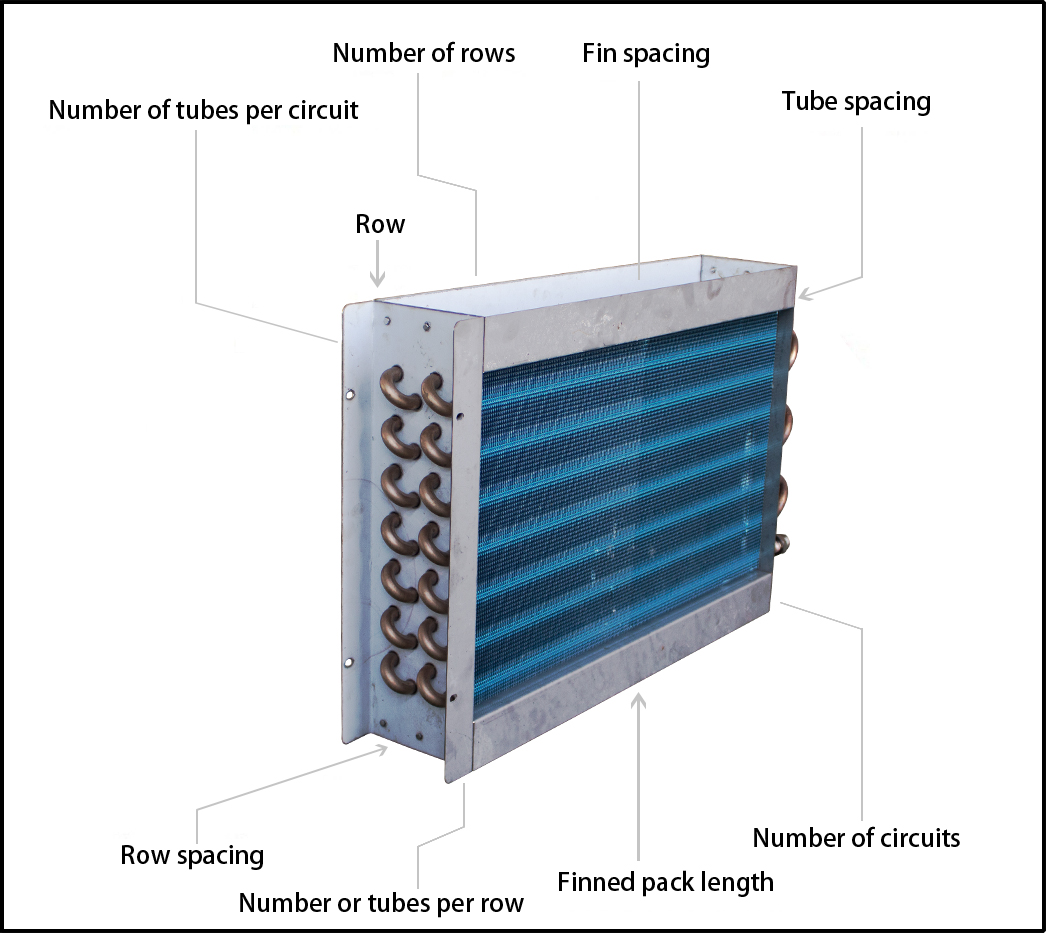 Evaporative Air Cooler Stainless Steel Tube Condenser Coil Heat Transfer Machine