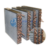 3 Rows 4 Rows Aluminum Finned Cooper Tube Heat Exchangers Condenser