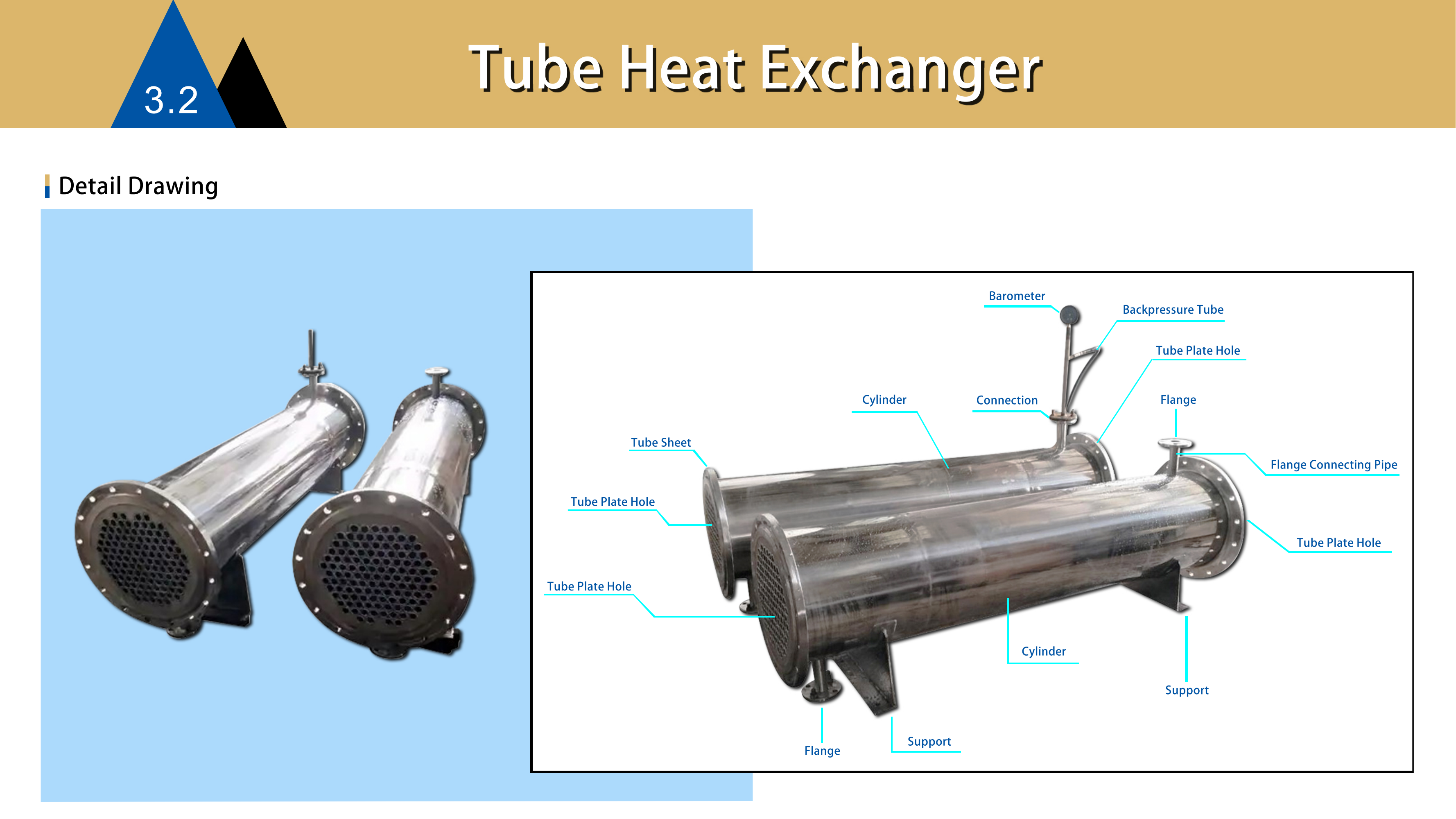 Screwed Titanium Tube Shell And Tube Heat Exchanger for Swimming Pool Heat Pump Aquarium Chiller Evaporator