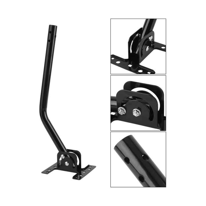 Outdoor Roof J Pole Solid Base Tripod Weather Proof TV Antenna Mount Bracket 