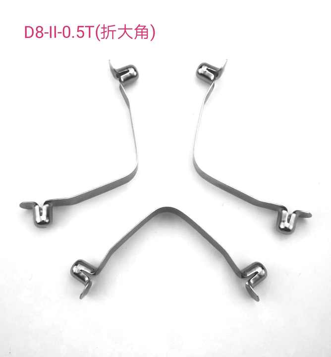 custom stainless steel V Shape Positioning Shrapnel Snap clip