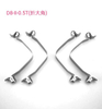 V Shape Clip Push Nickel Plating Double Pin Spring Snap Button Clip 