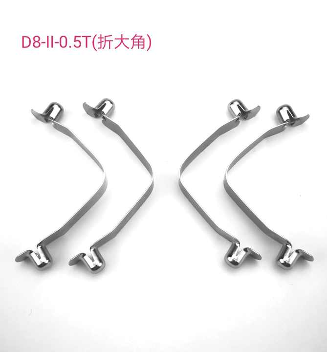 V Shape Clip Push Nickel Plating Double Pin Spring Snap Button Clip 