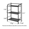 3/4/5 Tier Bathroom Storage Open Shelf Unit Free-Standing Metal Corner Rack