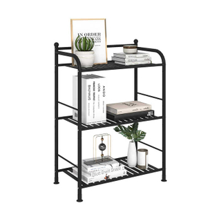 3/4/5 Tier Bathroom Storage Open Shelf Unit Free-Standing Metal Corner Rack