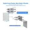 Stainless Steel Antenna Installation Mounting Bracket Kit with Double U-Bolts 