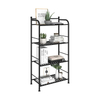 3/4/5 Tier Bathroom Storage Open Shelf Unit Free-Standing Metal Corner Rack